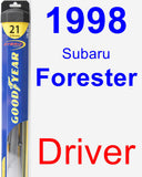 Driver Wiper Blade for 1998 Subaru Forester - Hybrid