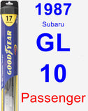 Passenger Wiper Blade for 1987 Subaru GL-10 - Hybrid