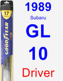 Driver Wiper Blade for 1989 Subaru GL-10 - Hybrid