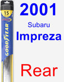 Rear Wiper Blade for 2001 Subaru Impreza - Hybrid