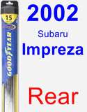 Rear Wiper Blade for 2002 Subaru Impreza - Hybrid