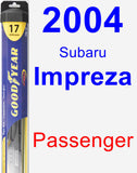 Passenger Wiper Blade for 2004 Subaru Impreza - Hybrid