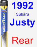 Rear Wiper Blade for 1992 Subaru Justy - Hybrid