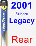 Rear Wiper Blade for 2001 Subaru Legacy - Hybrid