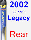 Rear Wiper Blade for 2002 Subaru Legacy - Hybrid