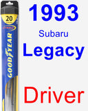 Driver Wiper Blade for 1993 Subaru Legacy - Hybrid