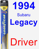 Driver Wiper Blade for 1994 Subaru Legacy - Hybrid