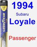 Passenger Wiper Blade for 1994 Subaru Loyale - Hybrid