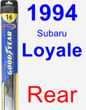 Rear Wiper Blade for 1994 Subaru Loyale - Hybrid