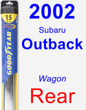 Rear Wiper Blade for 2002 Subaru Outback - Hybrid