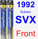 Front Wiper Blade Pack for 1992 Subaru SVX - Hybrid