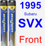 Front Wiper Blade Pack for 1995 Subaru SVX - Hybrid