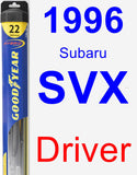 Driver Wiper Blade for 1996 Subaru SVX - Hybrid