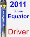 Driver Wiper Blade for 2011 Suzuki Equator - Hybrid