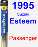 Passenger Wiper Blade for 1995 Suzuki Esteem - Hybrid