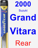 Rear Wiper Blade for 2000 Suzuki Grand Vitara - Hybrid