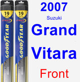 Front Wiper Blade Pack for 2007 Suzuki Grand Vitara - Hybrid