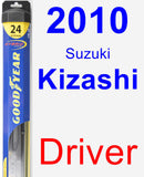 Driver Wiper Blade for 2010 Suzuki Kizashi - Hybrid