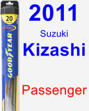 Passenger Wiper Blade for 2011 Suzuki Kizashi - Hybrid