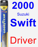 Driver Wiper Blade for 2000 Suzuki Swift - Hybrid