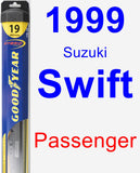 Passenger Wiper Blade for 1999 Suzuki Swift - Hybrid