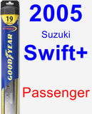 Passenger Wiper Blade for 2005 Suzuki Swift+ - Hybrid