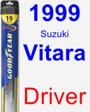 Driver Wiper Blade for 1999 Suzuki Vitara - Hybrid