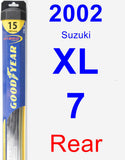 Rear Wiper Blade for 2002 Suzuki XL-7 - Hybrid