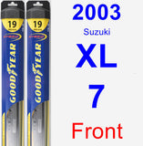 Front Wiper Blade Pack for 2003 Suzuki XL-7 - Hybrid