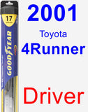 Driver Wiper Blade for 2001 Toyota 4Runner - Hybrid