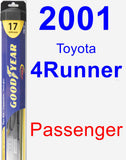 Passenger Wiper Blade for 2001 Toyota 4Runner - Hybrid