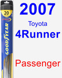 Passenger Wiper Blade for 2007 Toyota 4Runner - Hybrid