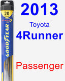 Passenger Wiper Blade for 2013 Toyota 4Runner - Hybrid