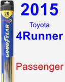 Passenger Wiper Blade for 2015 Toyota 4Runner - Hybrid