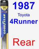 Rear Wiper Blade for 1987 Toyota 4Runner - Hybrid