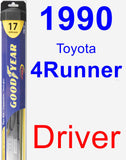 Driver Wiper Blade for 1990 Toyota 4Runner - Hybrid