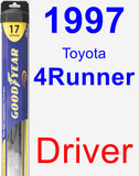 Driver Wiper Blade for 1997 Toyota 4Runner - Hybrid