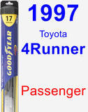 Passenger Wiper Blade for 1997 Toyota 4Runner - Hybrid