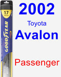 Passenger Wiper Blade for 2002 Toyota Avalon - Hybrid