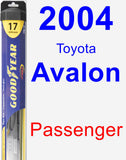 Passenger Wiper Blade for 2004 Toyota Avalon - Hybrid