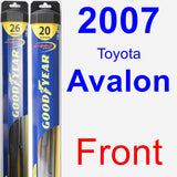 Front Wiper Blade Pack for 2007 Toyota Avalon - Hybrid