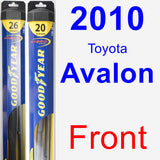 Front Wiper Blade Pack for 2010 Toyota Avalon - Hybrid