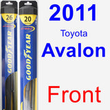 Front Wiper Blade Pack for 2011 Toyota Avalon - Hybrid