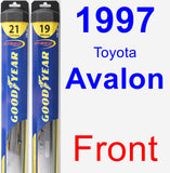 Front Wiper Blade Pack for 1997 Toyota Avalon - Hybrid