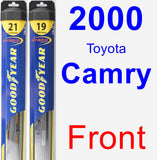 Front Wiper Blade Pack for 2000 Toyota Camry - Hybrid