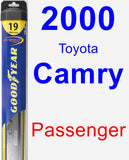 Passenger Wiper Blade for 2000 Toyota Camry - Hybrid