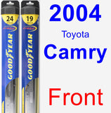 Front Wiper Blade Pack for 2004 Toyota Camry - Hybrid