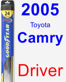 Driver Wiper Blade for 2005 Toyota Camry - Hybrid