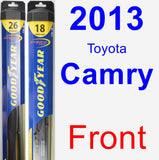 Front Wiper Blade Pack for 2013 Toyota Camry - Hybrid