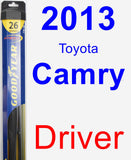 Driver Wiper Blade for 2013 Toyota Camry - Hybrid